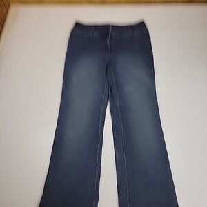 INC International Concepts Curvy Straight Leg Jeans Blue Women's Size 4 Med Rise